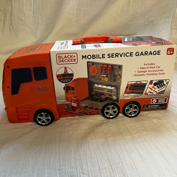 Black & Decker Orange Mobile Service Truck for Kids - Picture 1 of 11